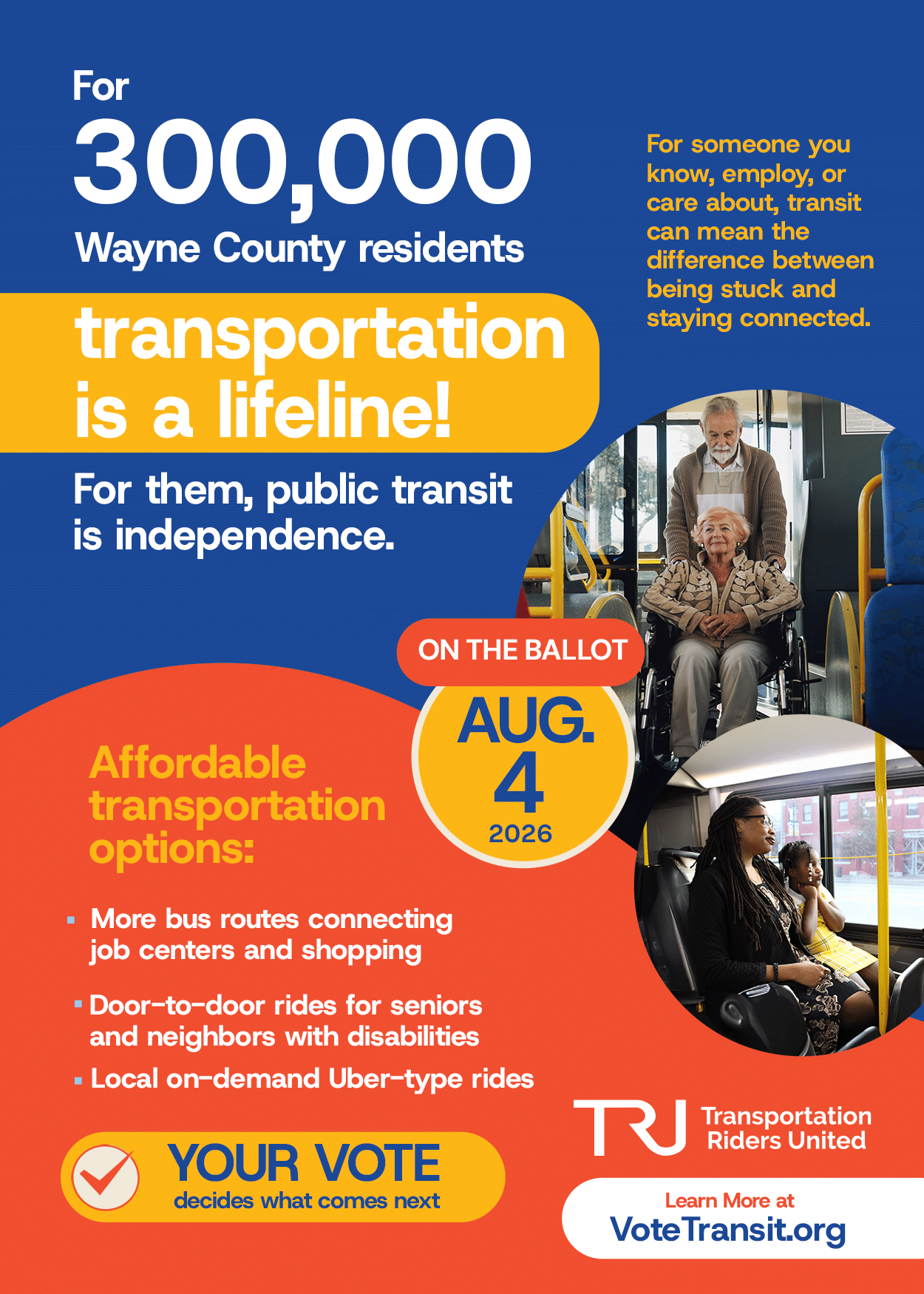 Map showcasing public transit in the Tri-County area